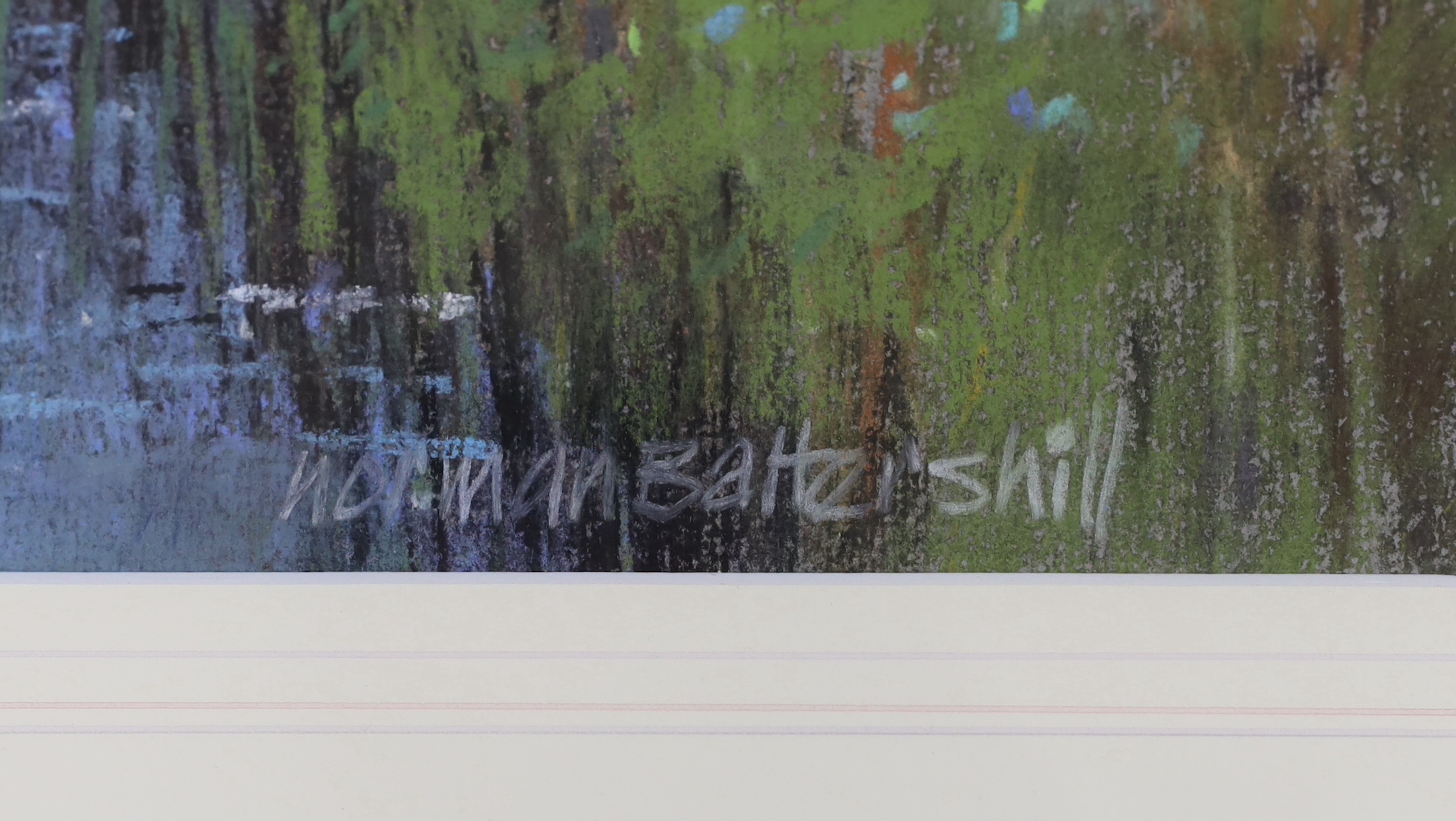 Norman Battershill (b.1922) pastel, 'Evening Sky', signed, 32 x 22cm